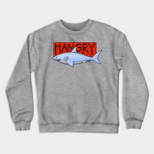 Hangry Shark Blue Crewneck Sweatshirt